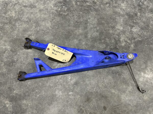 Used Can-AM MAverick X3 UTV Left Upper A-Arm 72" Blue In Color. Part # 706204102