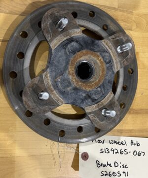 5139265-067 Used Polaris RZR UTV Rear Wheel Hub.