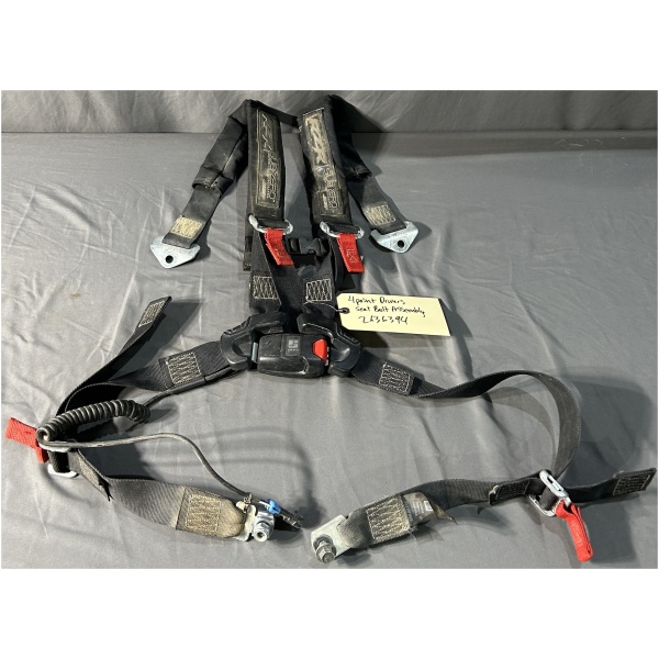 Used Polaris RZR UTV 4 Point Drivers Seat Belt Assembly Part # 2636394