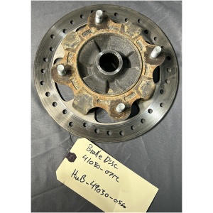 49030-0560 Used Kawasaki KRX 1000 UTV Rear Wheel Hub- Includes Rotor.